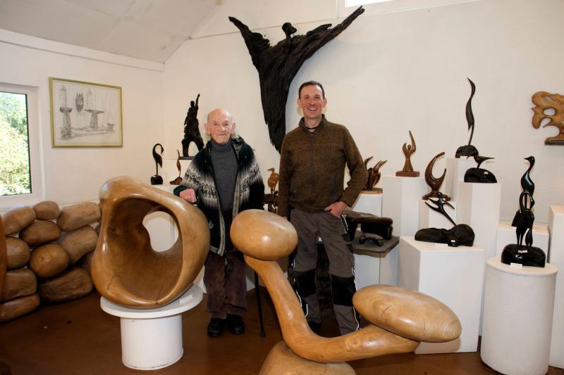 Michael and his son Kevin Casey at their base near Barley Harbour, Newtowncashel  PICTURE: MICHELLE GHEE
