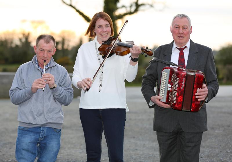 Micheál O'Murchú, Sylvia Baumberger and James Breheny performed at the opening concert of the County Longford Fleadh Cheoil in Newtownforbes Picture: Shelley Corcoran