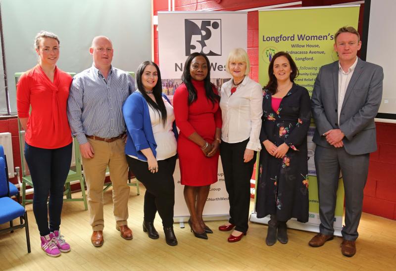 Saoirse McHugh, Turloughh McGovern, Julie O'Reilly, Uruemu Adejinmi, Marian Harkin, Grace Kearney, Michéal Carrigy Photo by Shelley Corcoran
