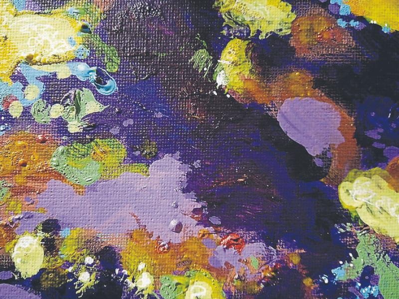 Brendan Dean - 'Untitled Harmony' acrylic on canvas 2019