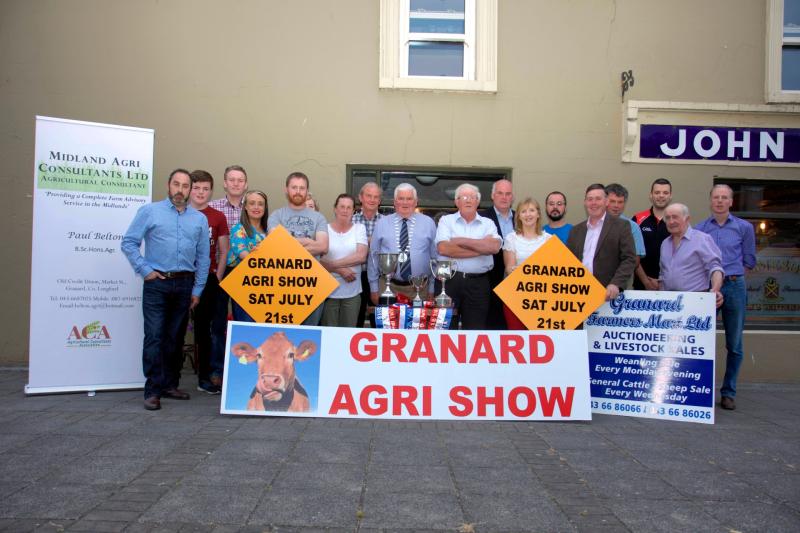 The show committee at the recent launch night in Granard
