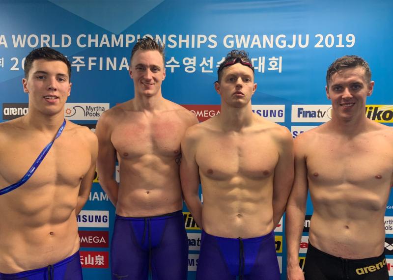 Longford's Darragh Greene helps medley relay team achieve Irish record at FINA World Swimming Championships in South Korea