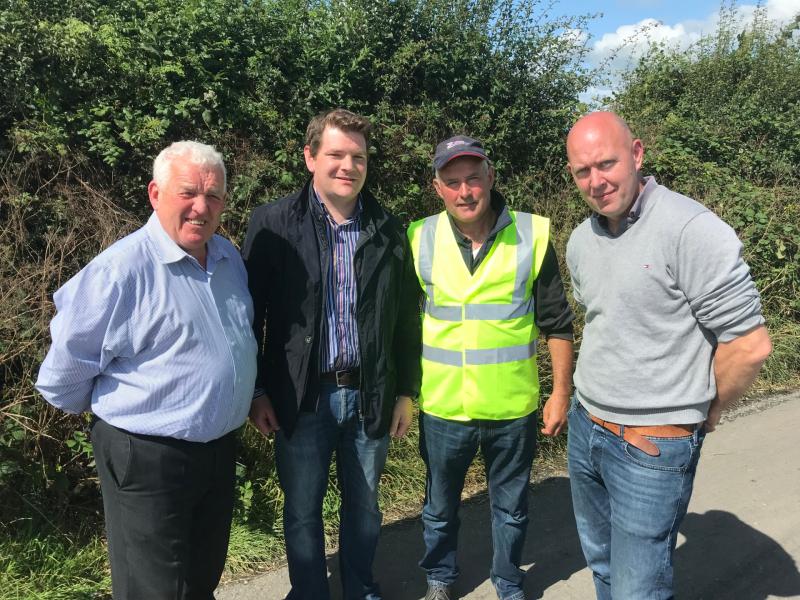 Cllr Tom Farrell, Deputy Burke, Mick Kiernan and Cllr Paul Ross
