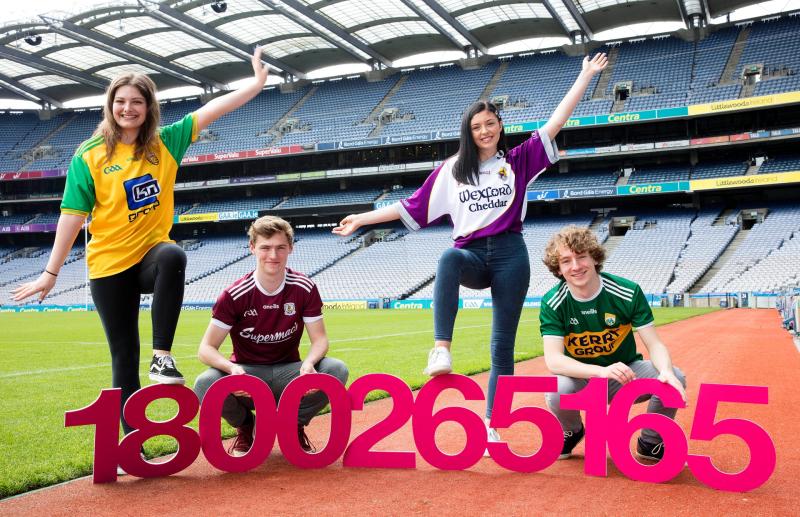 Students in Croke Park for launch of National Parents Council Leaving Cert Exam Helpline