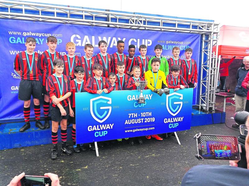 Longford League 06 Boys soccer squad pictured following their fantastic success in the Elite Galway Cup Tournament last week 