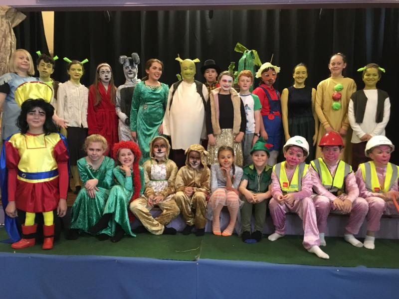 Pitch & Pulse perform Shrek! in Ballymahon's Bridgeways Family Resource Centre