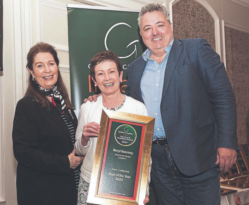 Georgina Campbell, Beryl Kearney of Viewmount House, Longford and Richard Corrigan