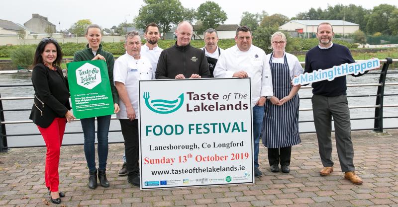 At the launch of the Taste of the Lakelands Food Festival which takes place on Sunday, October 13 in Lanesboro were from l to r; Geraldine Greally (Abbey Hotel), Dympna Reilly (Longford Tourism Office