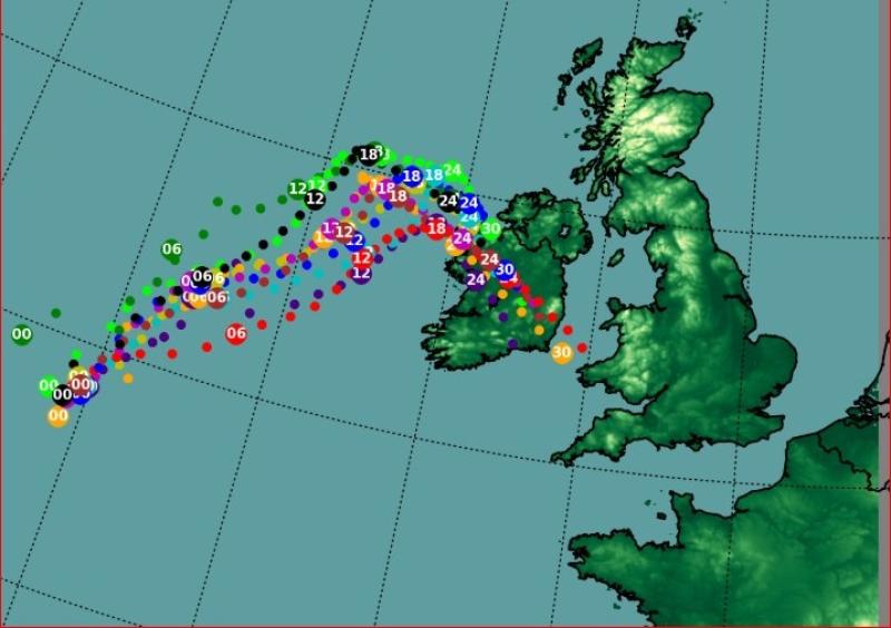 Met Éireann delivers latest tracking and report on Storm Lorenzo