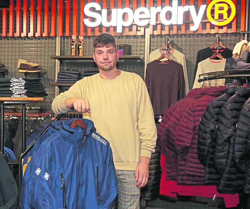 Arthur Scegolsky manages the Superdry section of the store