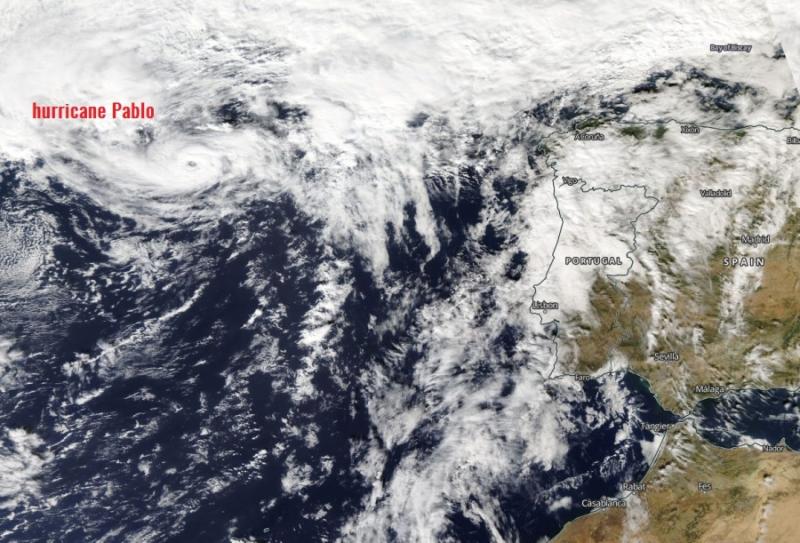 hurricane pablo weather
