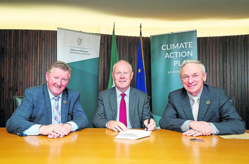 Minister of State Sean Canney T.D., Paddy Mahon, Longford County Council and  Minister for Communications, Climate Action and Environment Richard Bruton, T.D.