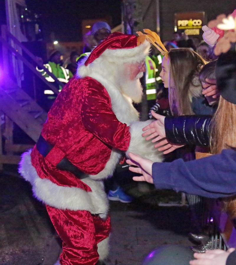 Candy McDonagh chatting with Santa Picture: Shelley Corcoran