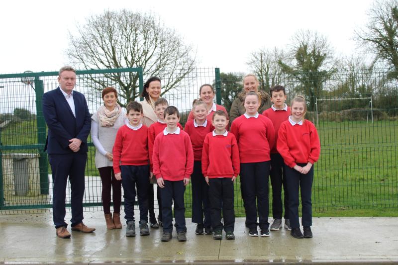 New car park completed at Aughnagarron National School 