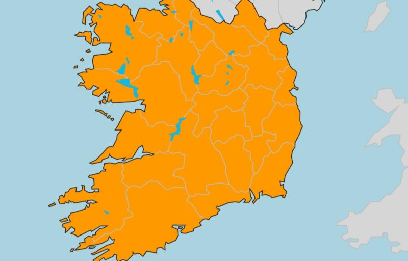 Met Éireann issues status Orange Storm Ciara warning for the entire country 