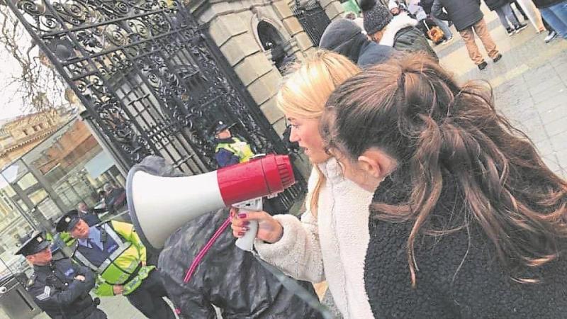 17-year-old Gypsy Robinson shouting for change