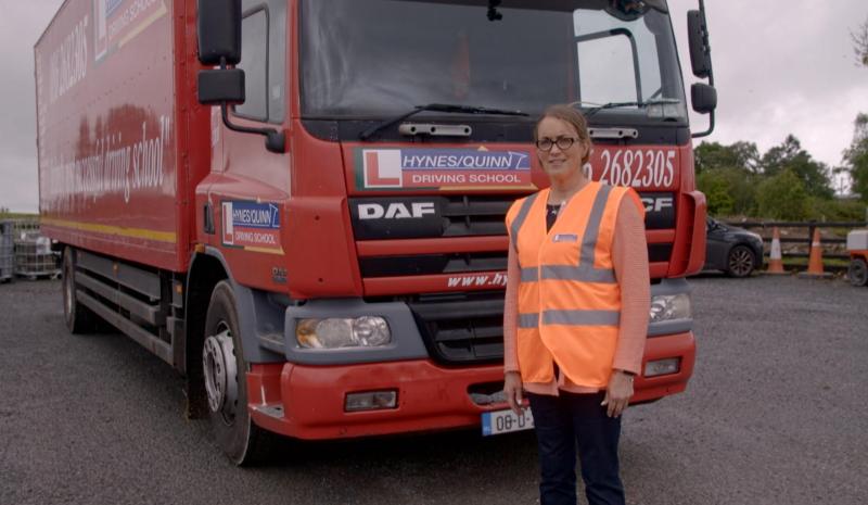 Drumlish resident Anna Heslin-Corrigan will appear on RTÉ's new series 'The Test', which features local Hynes/Quinn driving school