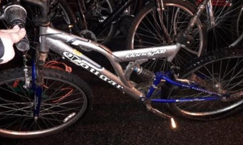 One of the recovered bicycles