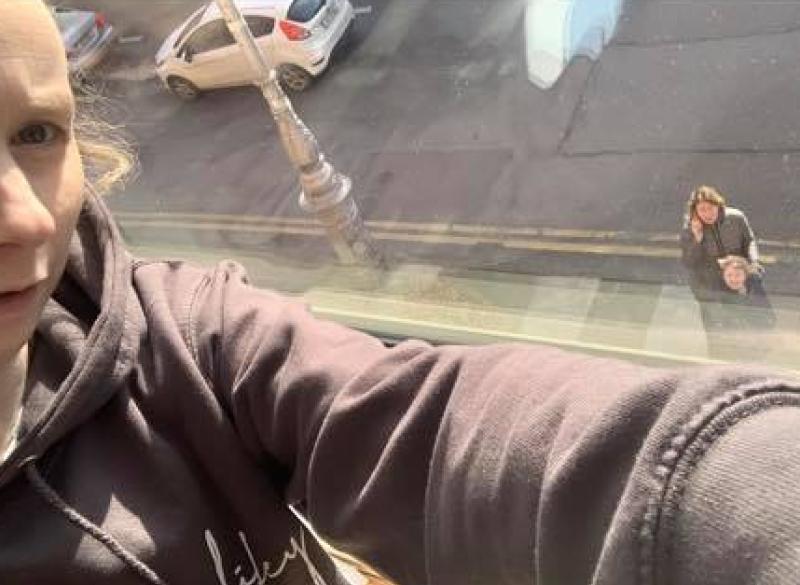 WATCH | Laura Noonan shares the reality of coronavirus as daughter waves to her from the street