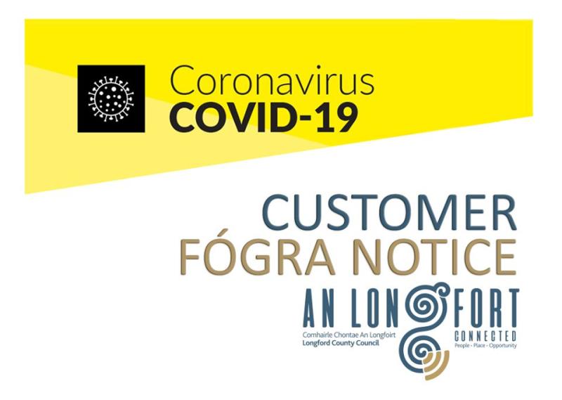 Offices of Longford County Council will&nbsp;not&nbsp;be open to the public 