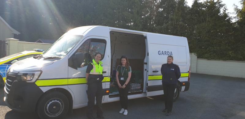 Community gardaí in Longford deliver food packages to those in need