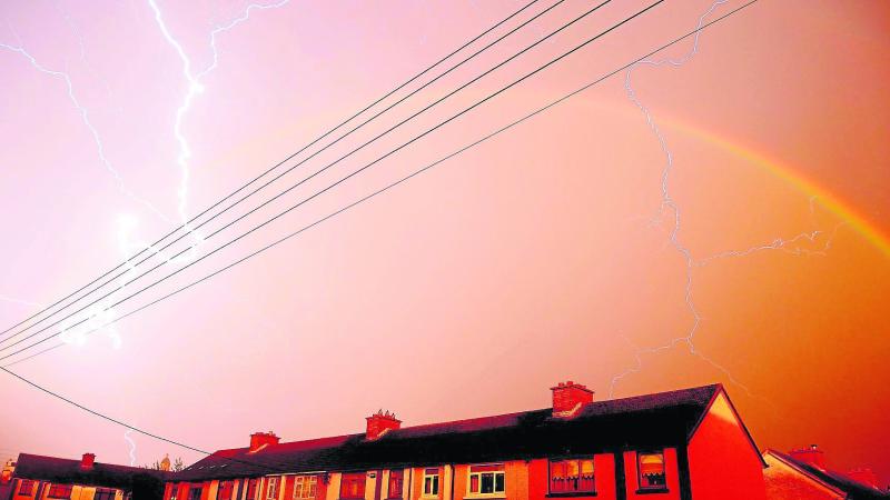 It’s electrifying: Longford photographer captures spectacular photo of lightning through a rainbow