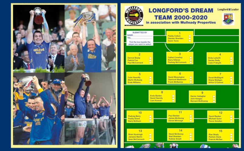 Have your say! Get voting for Longford's Dream GAA Football Team 2000 - 2020