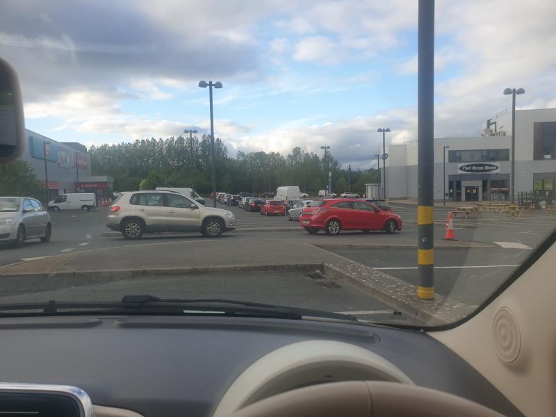 Crowds flock to McDonalds Drive Thru in Longford as queues snake around entire N4 Axis carpark