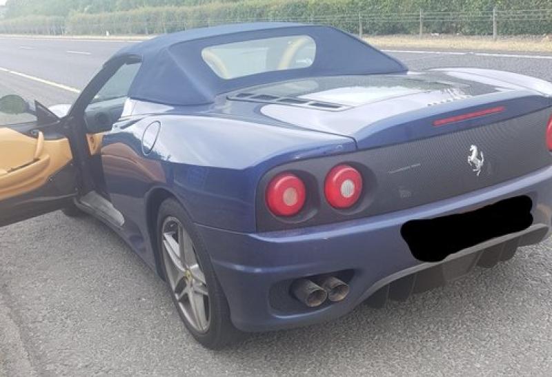 Garda&iacute; stop Ferrari driver caught using  motorway as 'racetrack'