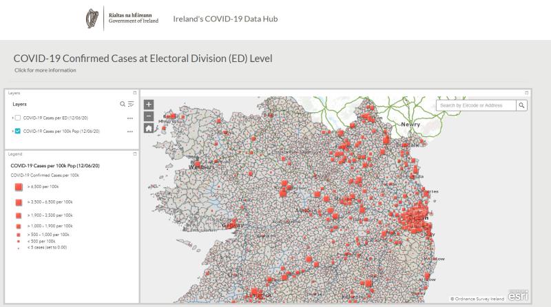 Revealed | Map shows location of Longford's 285 confirmed Covid-19 cases