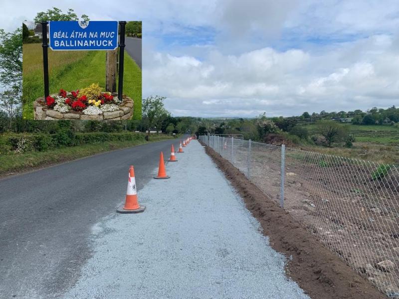 Longford community rallies to launch gofundme fundraiser for completion of Ballinamuck footpath