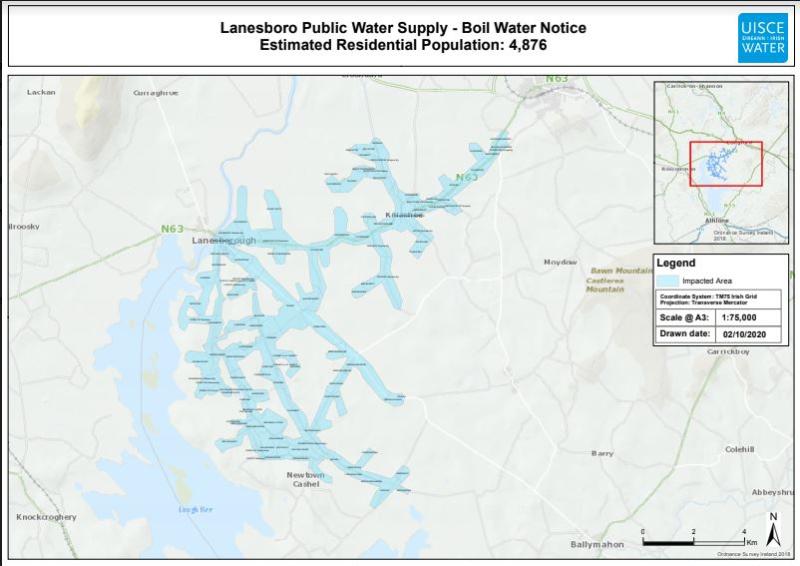 Boil Water Notice remains in place for customers on the Lanesborough Public Water Supply