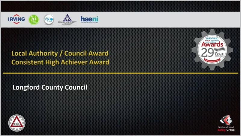 Longford County Council secures back-to-back success at the 29th All Ireland Occupational Safety Awards