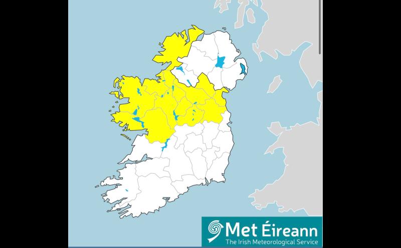 Risk of flooding as Longford hit with a status yellow rainfall warning