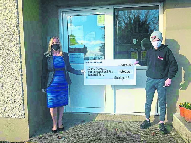 Cloontagh NS raises €1,500 for Cian's Kennels