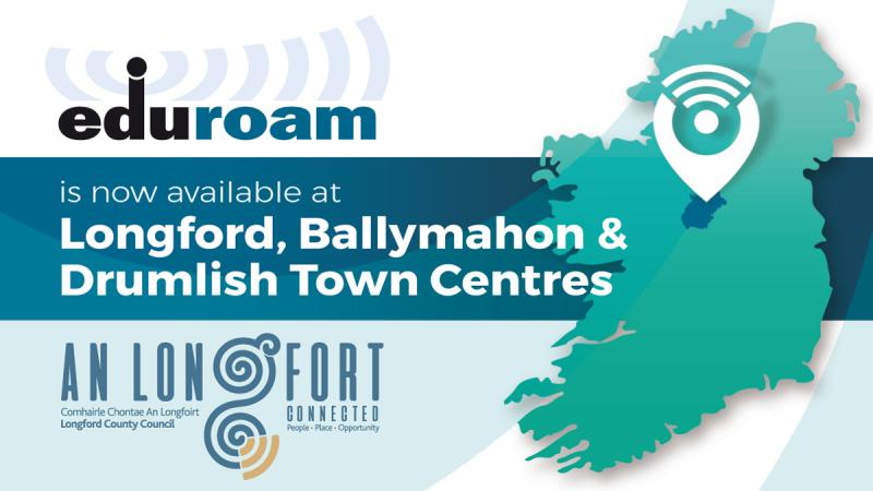 Longford leads way with launch of six Wi-Fi town centre hotspots