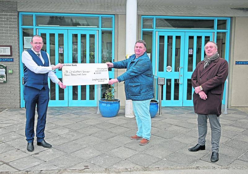 Longford's Variety Group presents €3,000 to St Christopher's