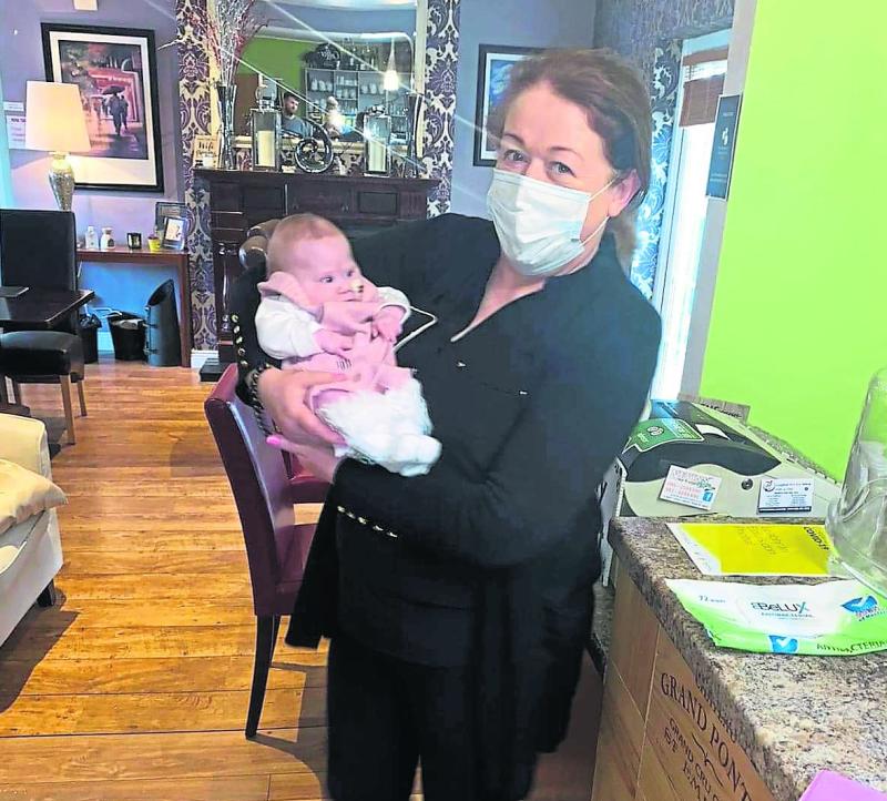 A lovely reunion: Safe in Freda’s arms 