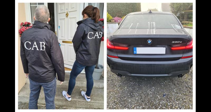 CAB and Garda Armed Response Unit seize BMW and large quantity of cash during Westmeath raid 