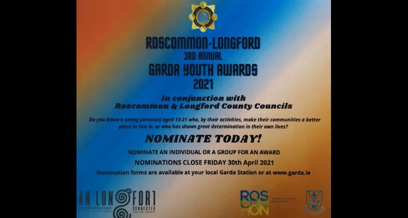 Final call to nominate Longford young people for Garda Youth Awards 