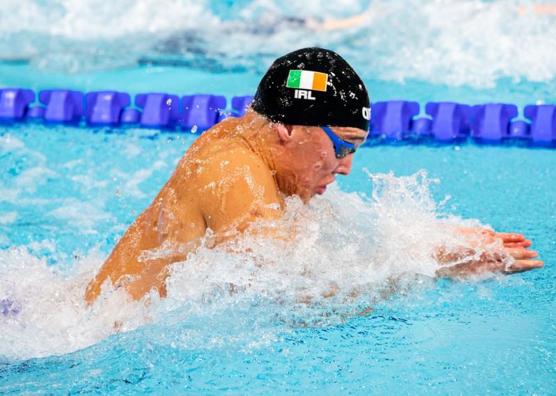 Longford's Darragh Greene swimming in European semi-final tonight 