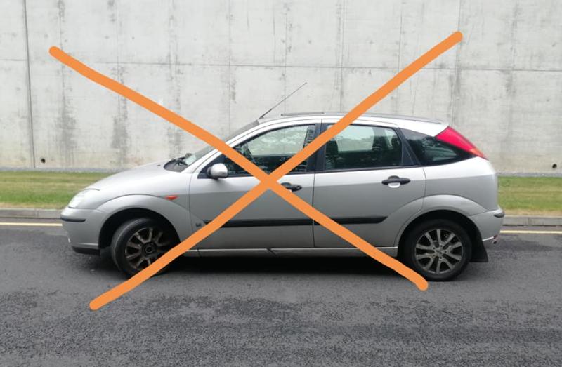 Car with 'lethal tyre' seized by gardaí also had no tax or NCT - see pic!