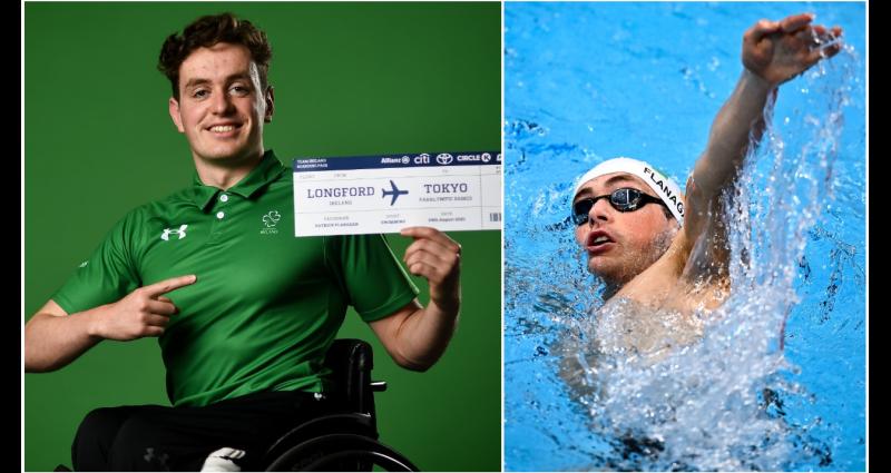 Longford swimmer Patrick Flanagan in action on Day 9 of Tokyo 2020 Paralympic Games