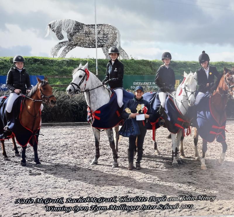 Impressive showjumping victory for Longford school 
