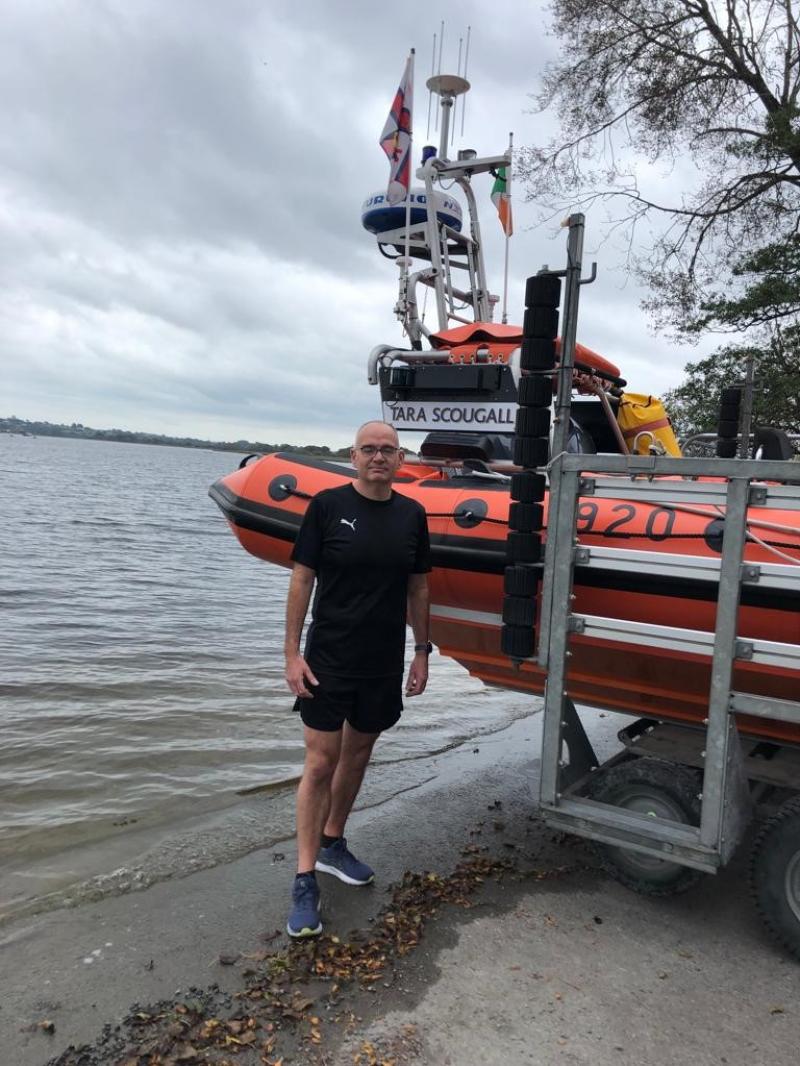 Local man running around the lake for Lough Ree RNLI boathouse fund