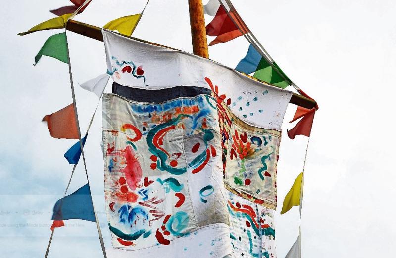 Recaptured and Draped: Community Art project complete