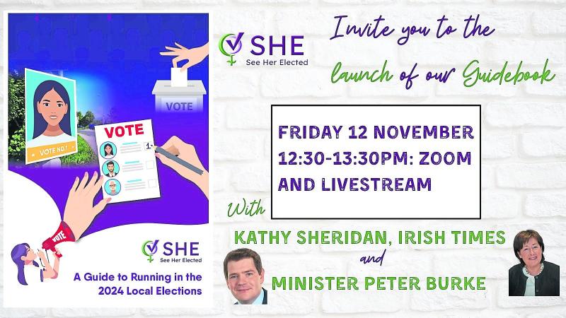 Longford launch of   See Her Elected  guidebook for 2024 local elections