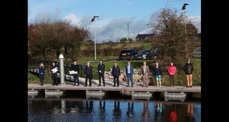 New floating mooring completed  in Longford as part of Shannon Tourism Masterplan 