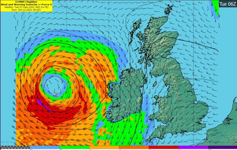 Storm Barra - Met Éireann issues Status Red marine alert as near hurricane force wind expected