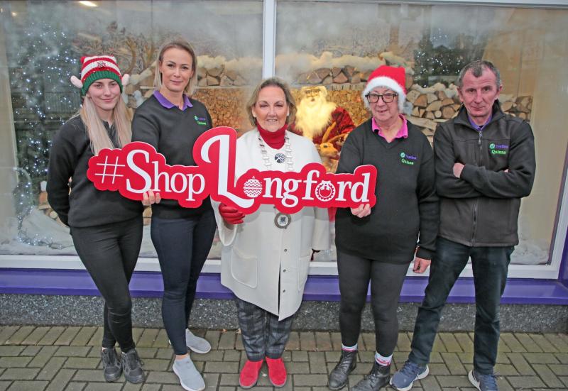 Longford's best Christmas window display title goes to the mighty Quinns of Edgeworthstown #ShopLongford